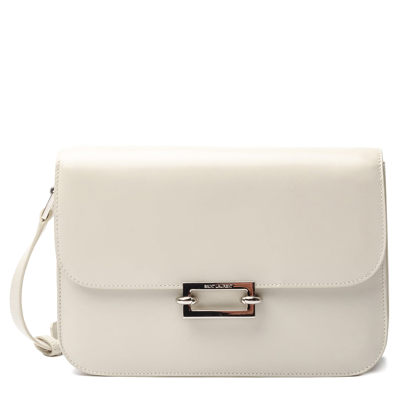 Sac à main Saint Laurent le Maillon Leather Blanc Satchel