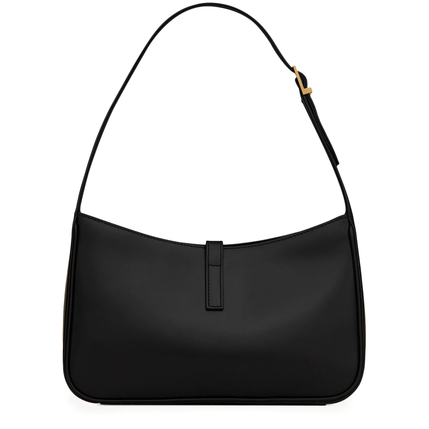 Sac Saint Laurent Logo Plaque Noir Hobo — vue 2