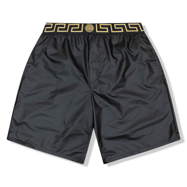 Short Versace Medusa Iconic Swimming Long Length Satin Noir