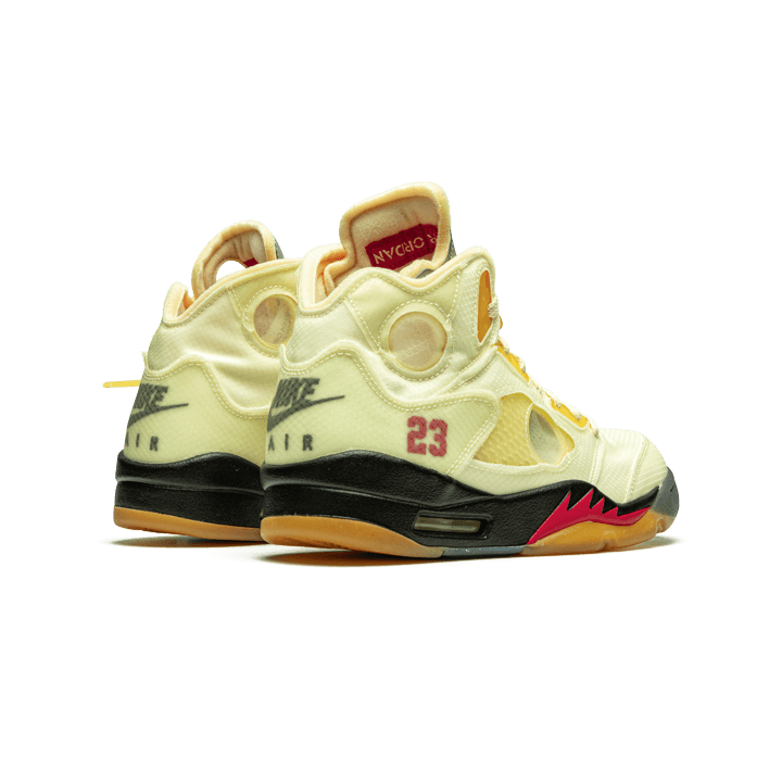 Baskets Off-White Air Jordan 5 Sail — vue 3