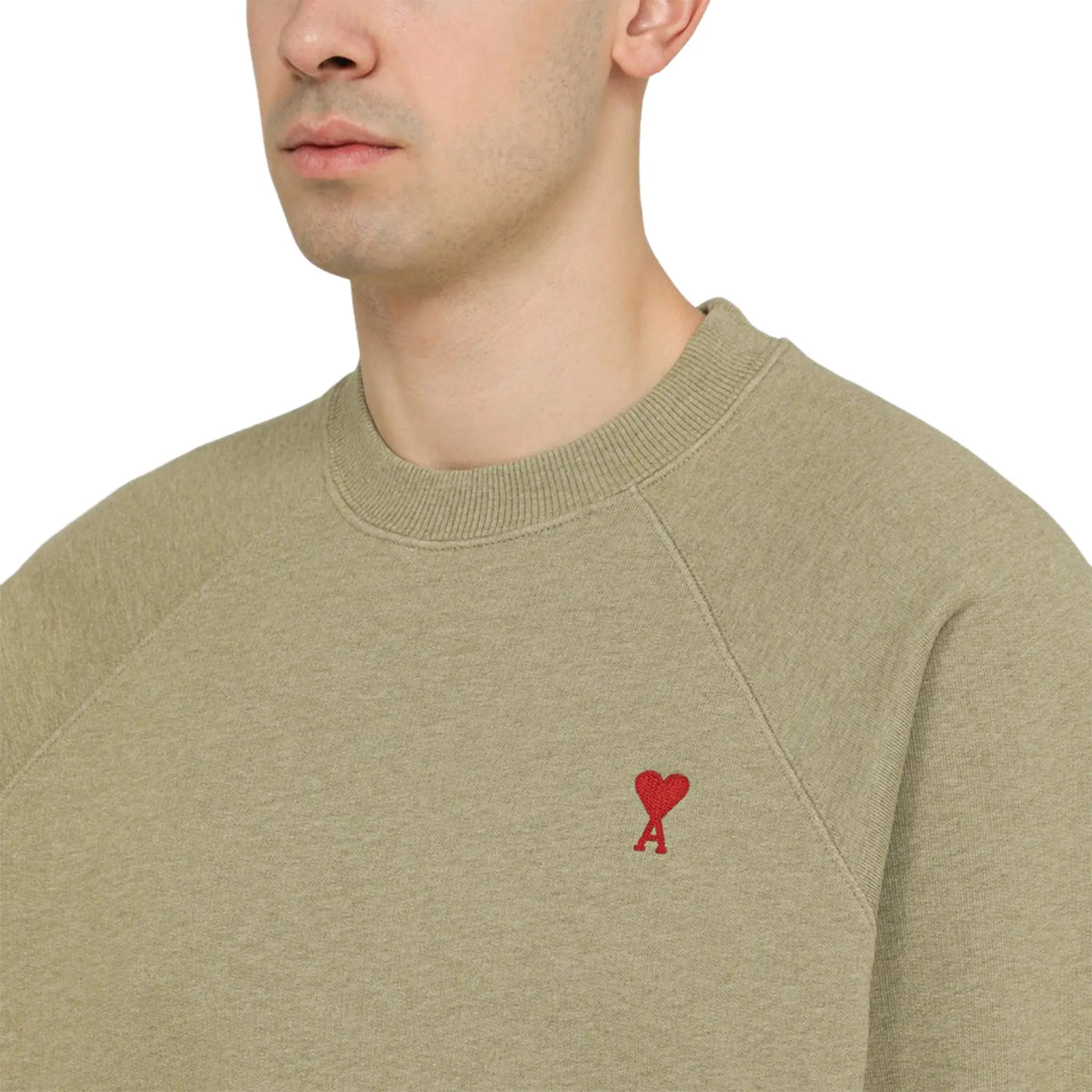 Sweat Ami Paris AMI de Coeur Vert — vue 4