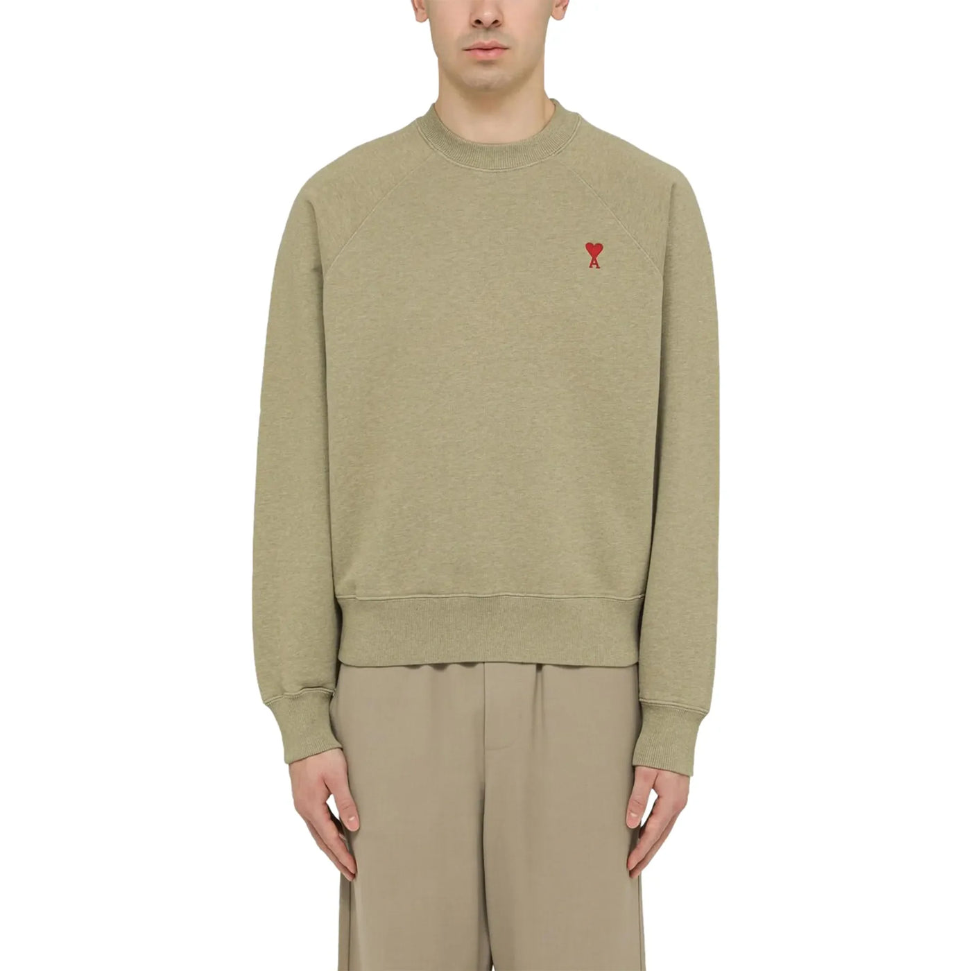 Sweat Ami Paris AMI de Coeur Vert — vue 3
