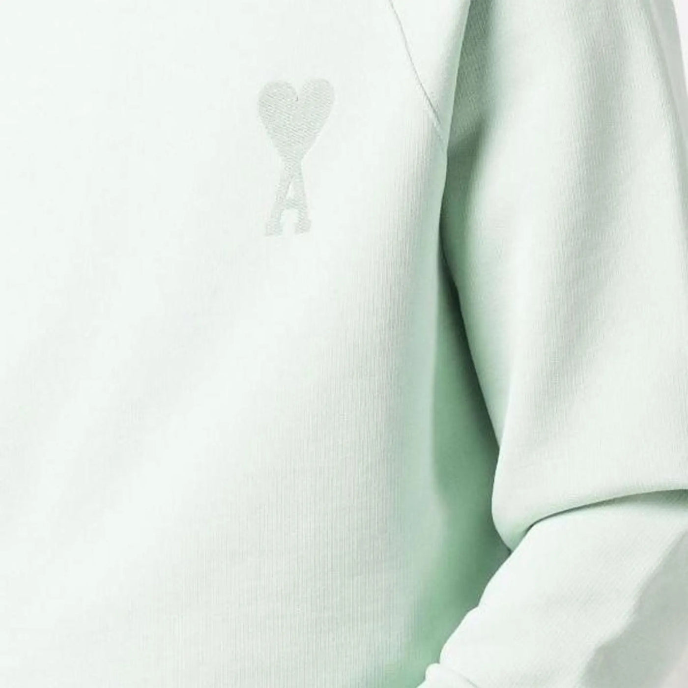 Sweat Ami Paris AMI de Coeur Tonal Aqua Vert — vue 5