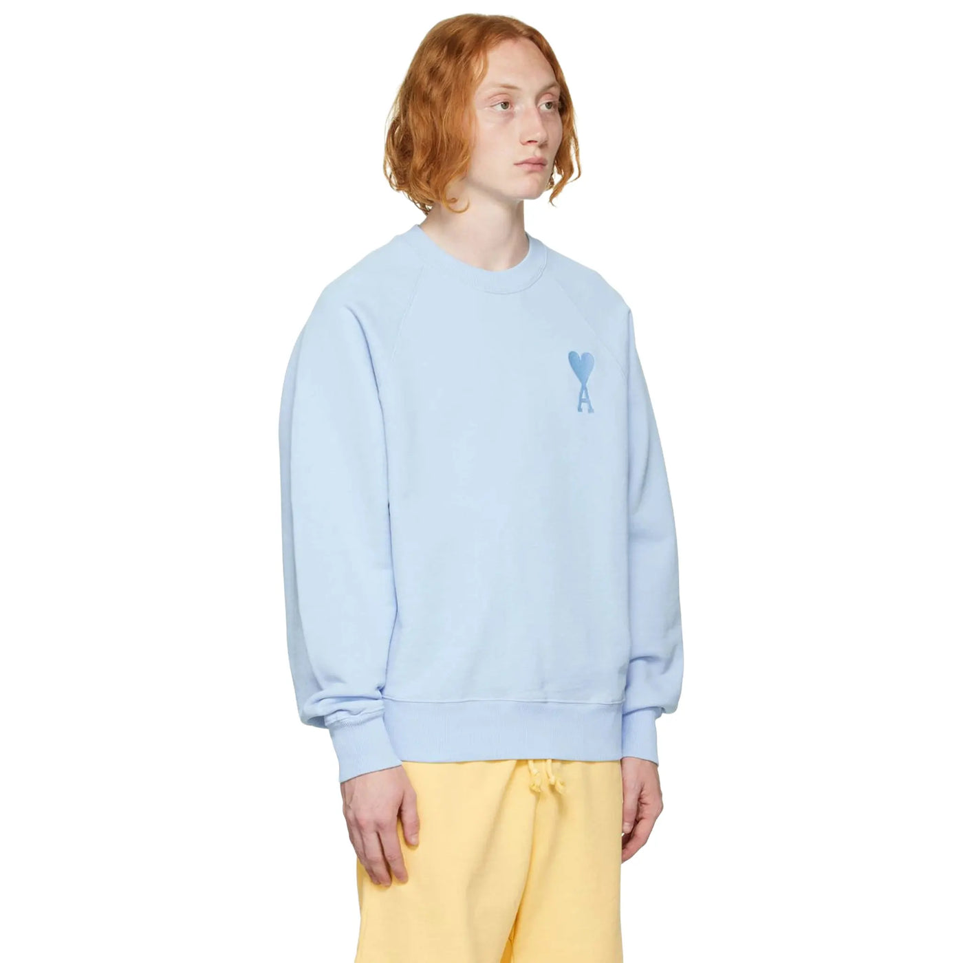 Sweat Ami Paris AMI de Coeur Tonal Boxy Fit Sky Bleu — vue 5