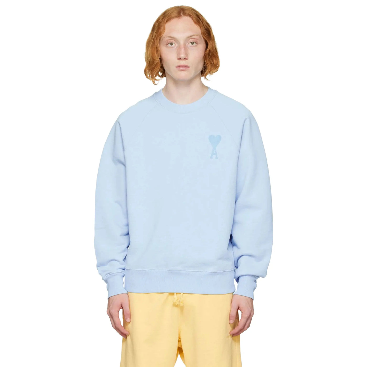Sweat Ami Paris AMI de Coeur Tonal Boxy Fit Sky Bleu — vue 3