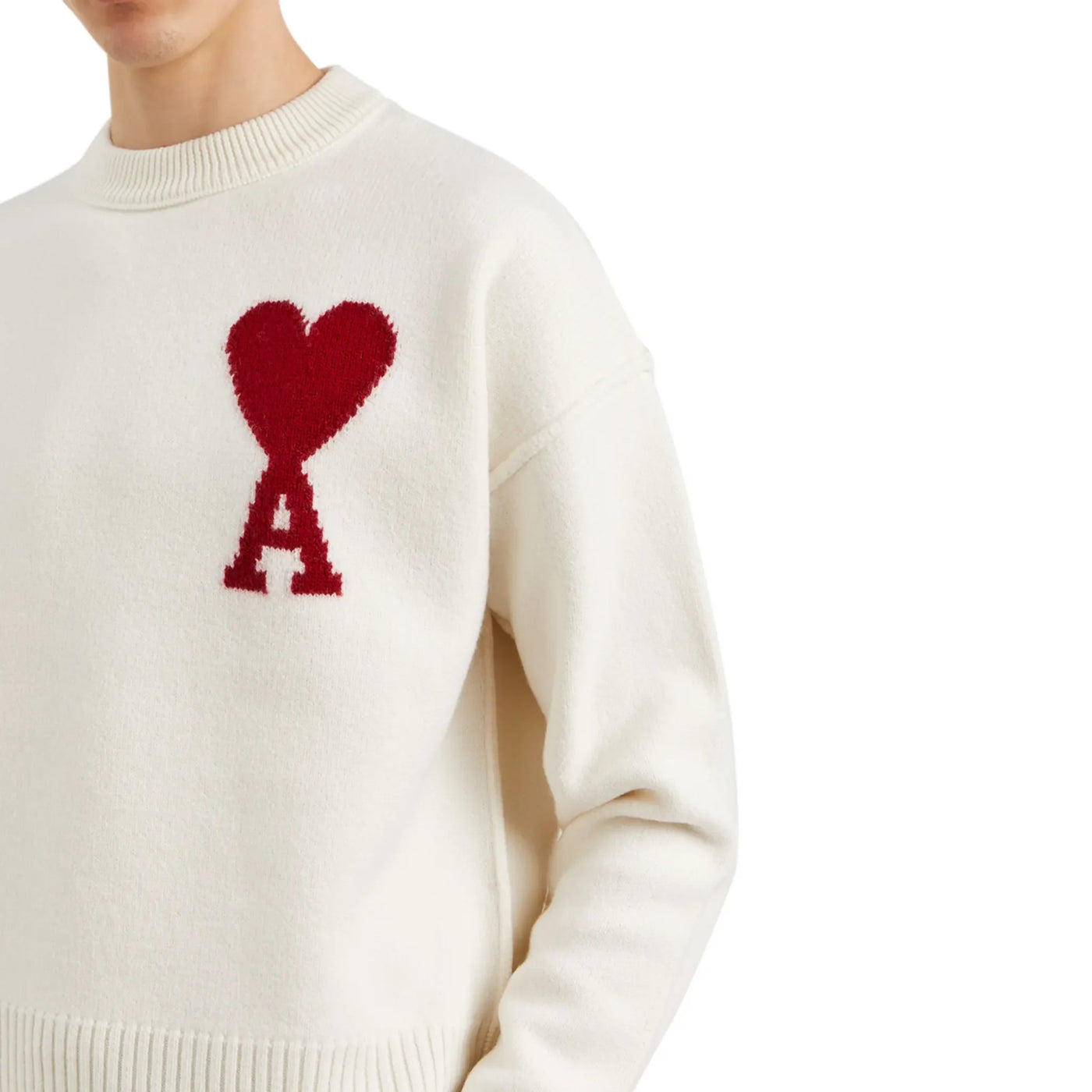 Sweat Ami Paris AMI de Coeur Tone on Tone Pâle Rose — vue 5