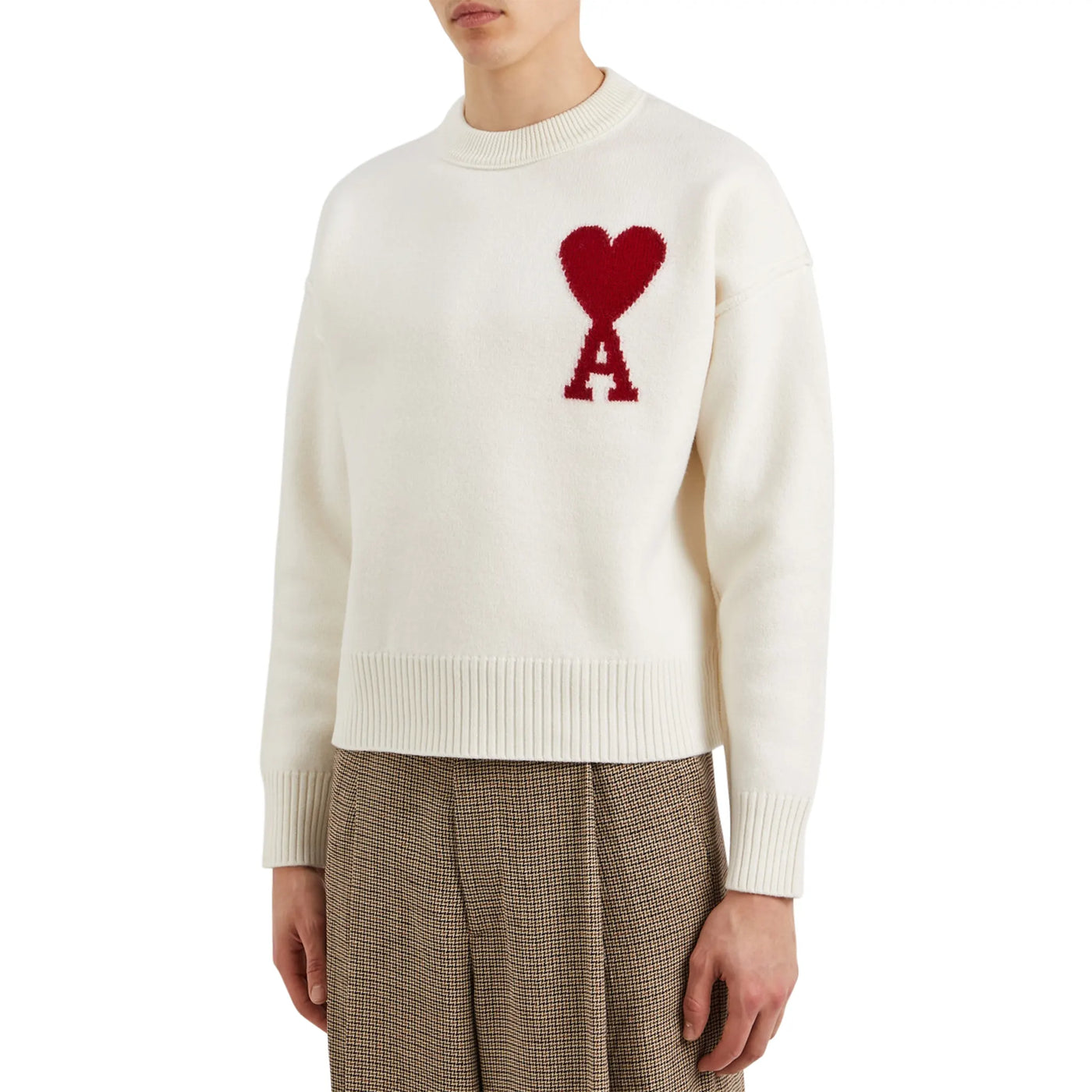 Sweat Ami Paris AMI de Coeur Tone on Tone Pâle Rose — vue 3