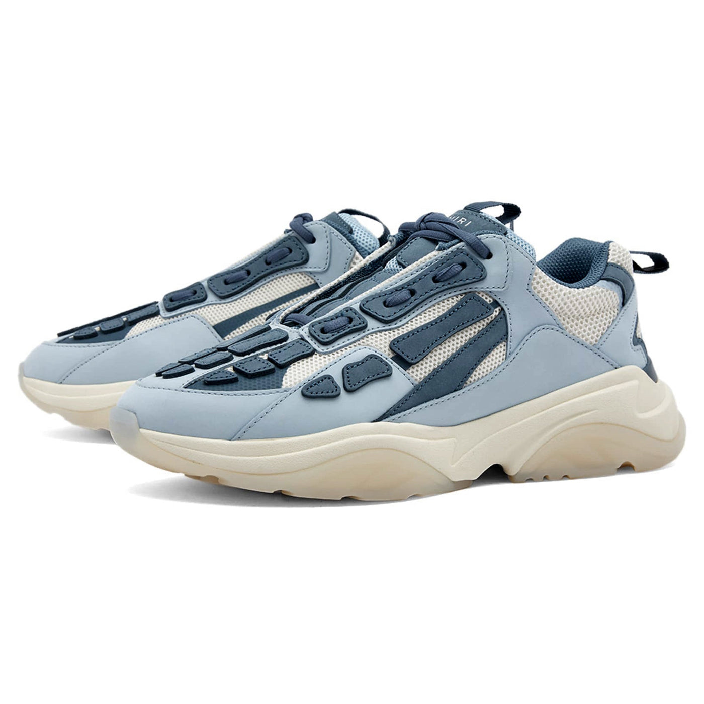 Baskets Amiri Bone Runner Bleu — vue 3