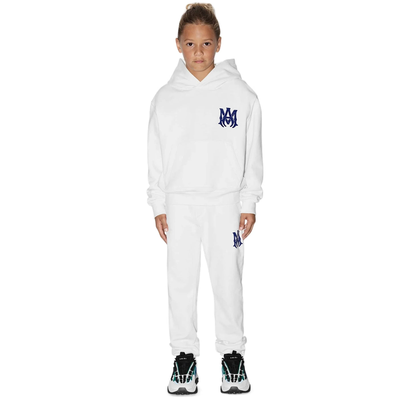 Hoodie Amiri MA Core Logo Blanc — vue 3