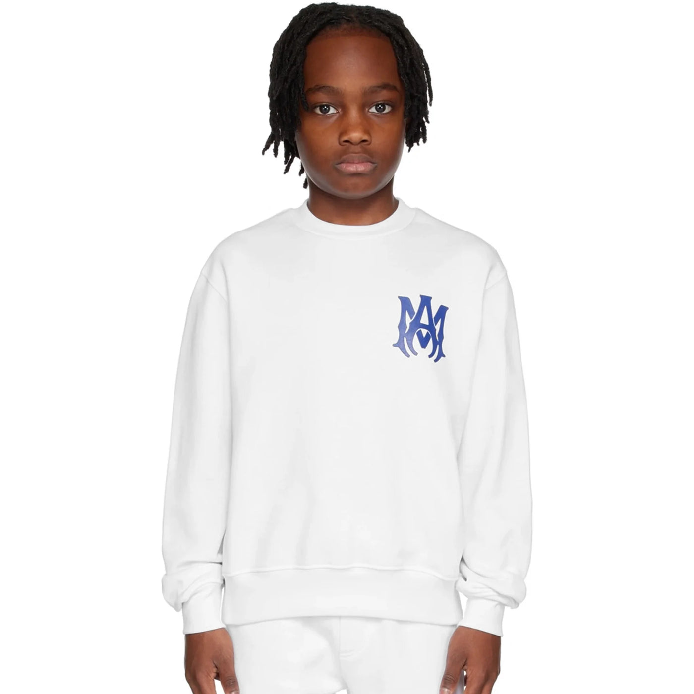 Sweat Amiri MA Core Logo Blanc — vue 3