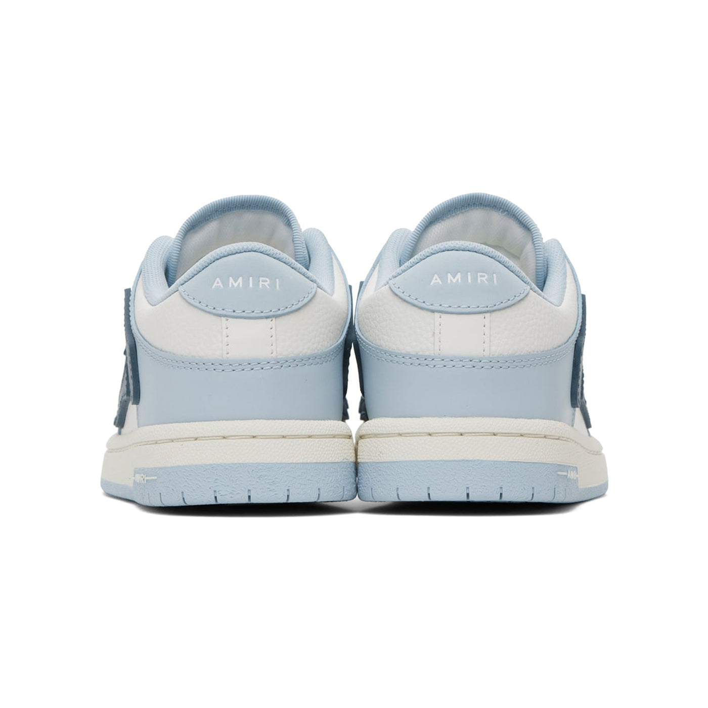 Baskets Amiri Skeleton Low Top Bleu Blanc — vue 4
