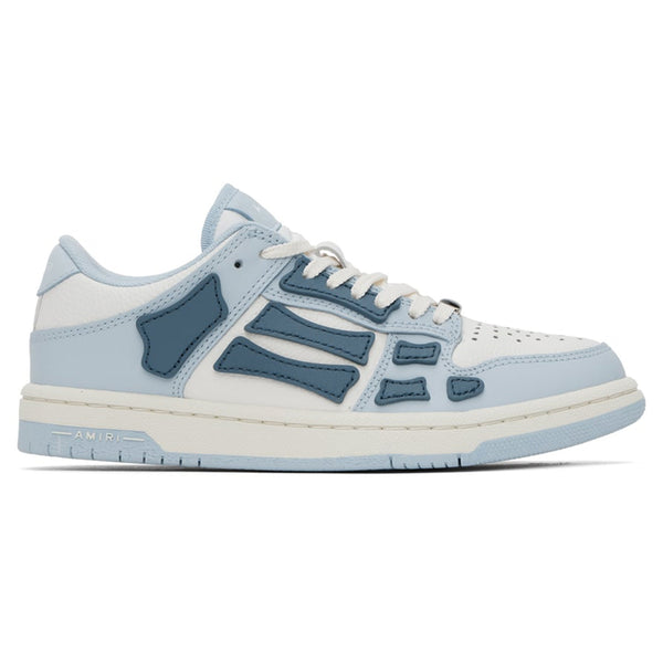Baskets Amiri Skeleton Low Top Bleu Blanc