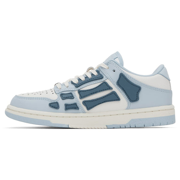 Baskets Amiri Skeleton Low Top Bleu Blanc