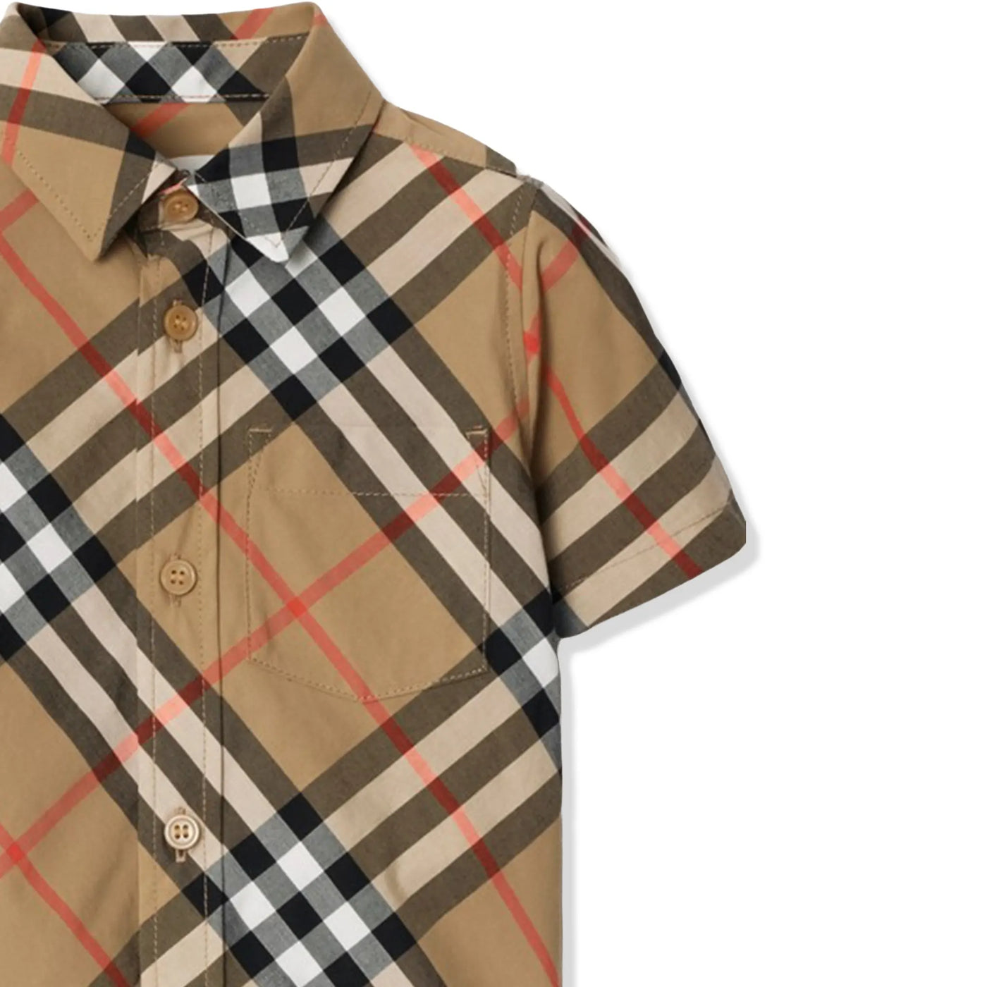 Chemise Burberry Owen Essential Check Beige — vue 3