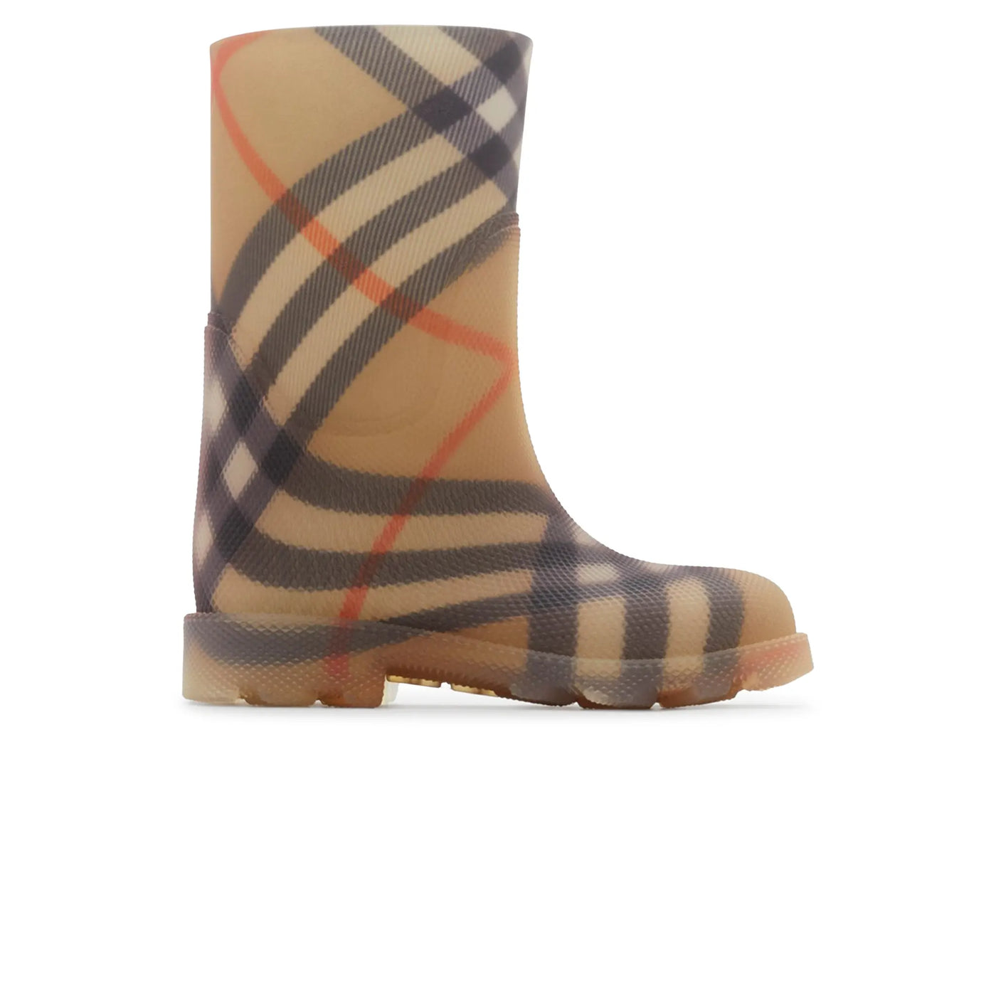 Bottes Burberry Check Rubber Marsh Beige