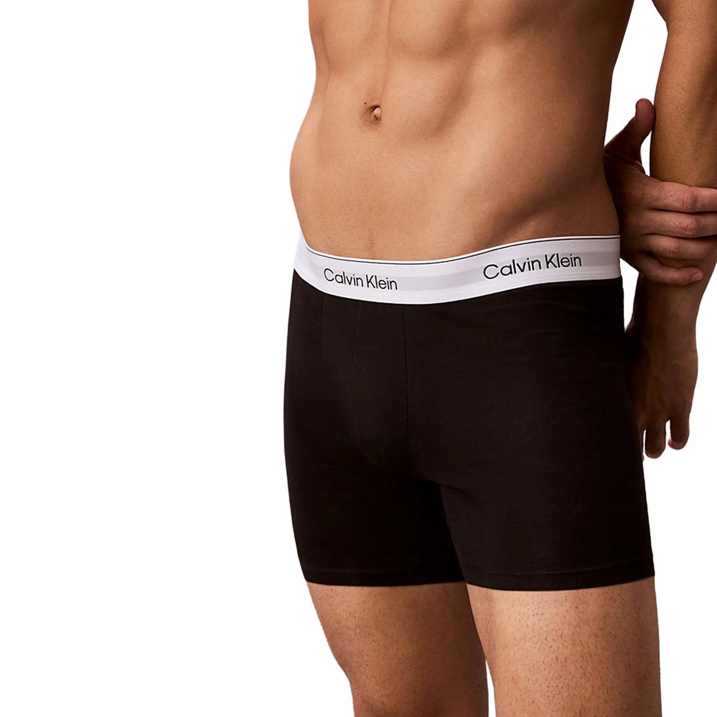 Short Calvin Klein Noir Boxer Briefs Three Pack — vue 5