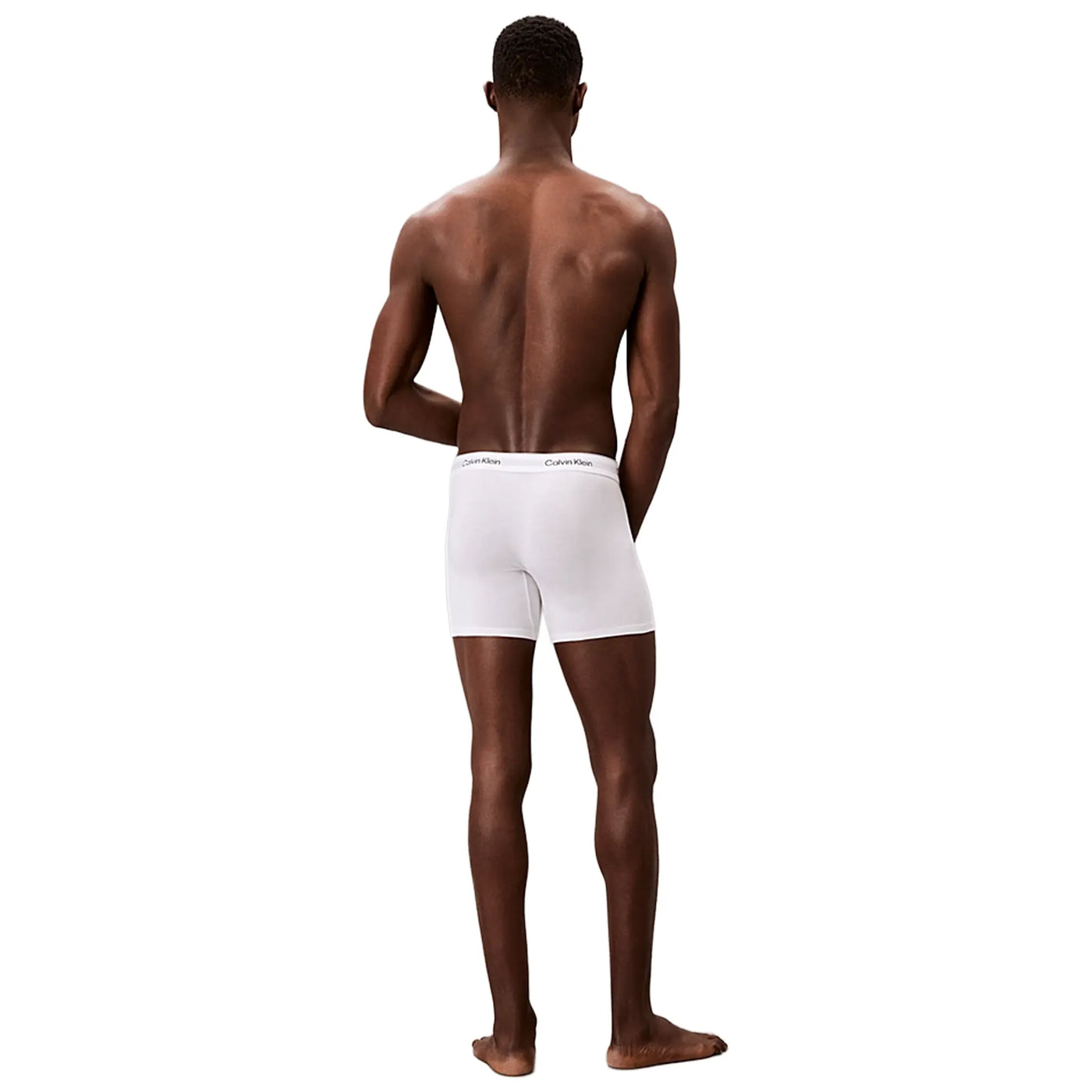 Short Calvin Klein Cotton Stretch Blanc Boxer Three Pack — vue 3