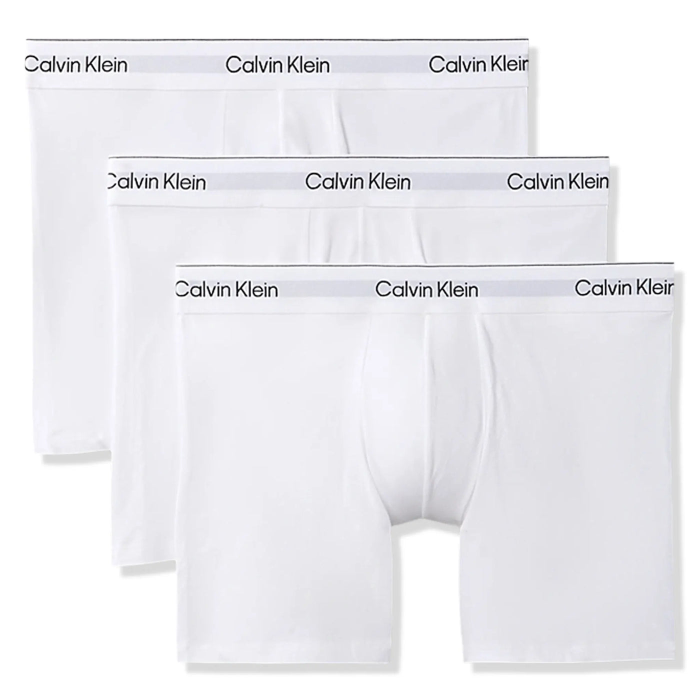 Short Calvin Klein Cotton Stretch Blanc Boxer Three Pack