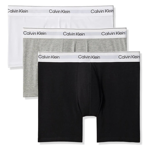 Short Calvin Klein Blanc Noir Gris Boxer Briefs Three Pack