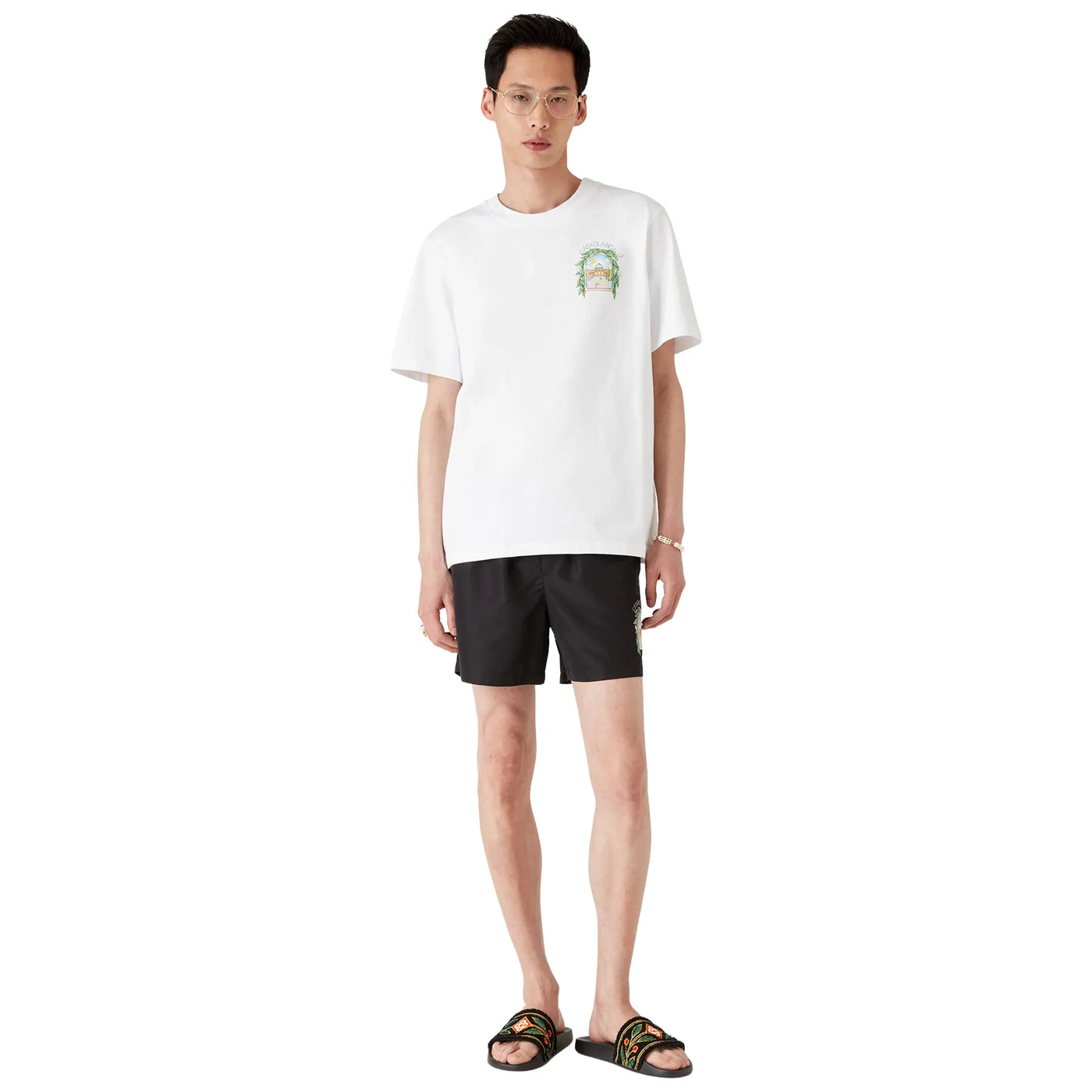 T-Shirt Casablanca L'arche Tennis Club Graphic Blanc T Shirt