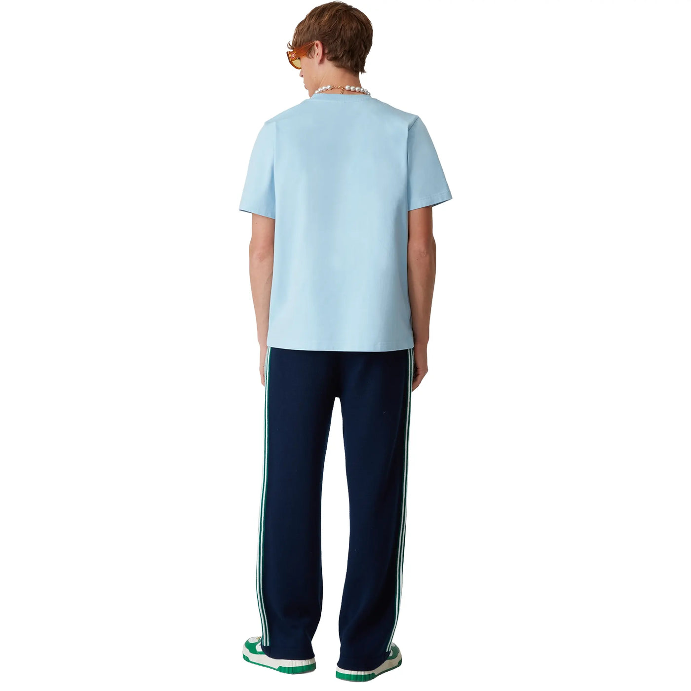 T-Shirt Casablanca Metaphysical Tennis Icon Bleu T-shirt — vue 2