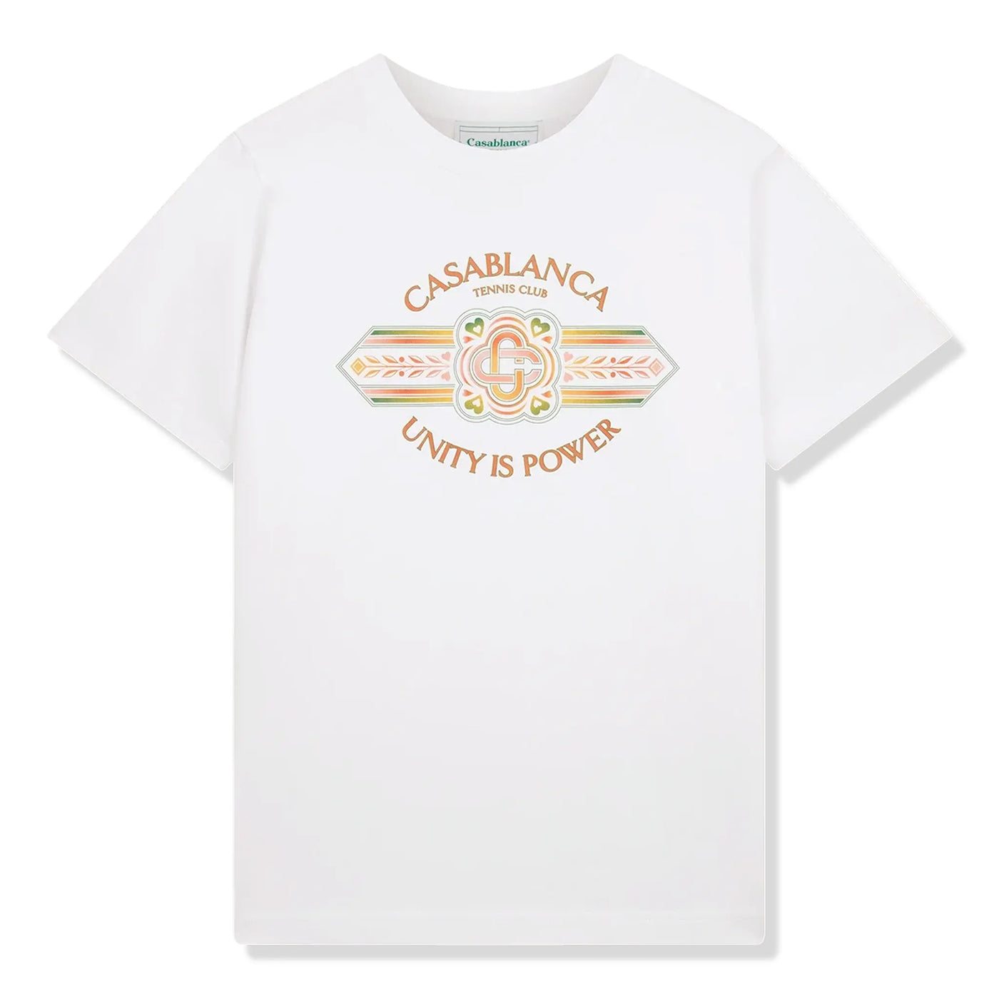 T-Shirt Casablanca Unity Is Power Blanc T-shirt