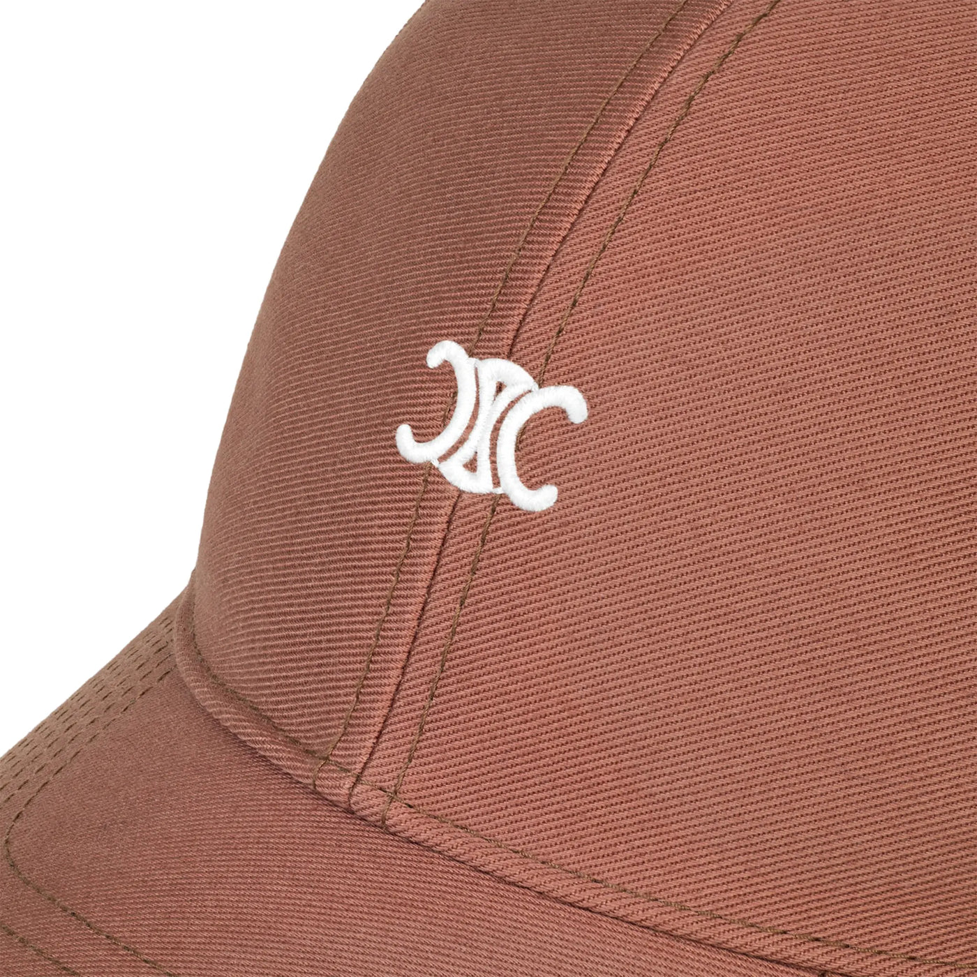 Casquette Céline Triomphe Gabardine Coton Washed Cuivre Rose Baseball — vue 5