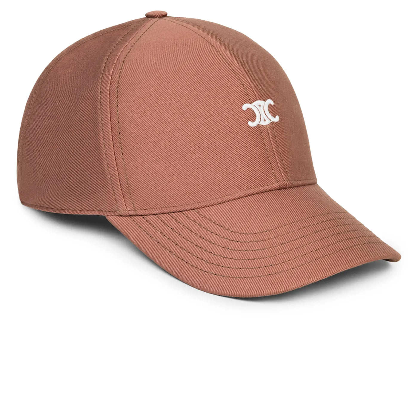 Casquette Céline Triomphe Gabardine Coton Washed Cuivre Rose Baseball