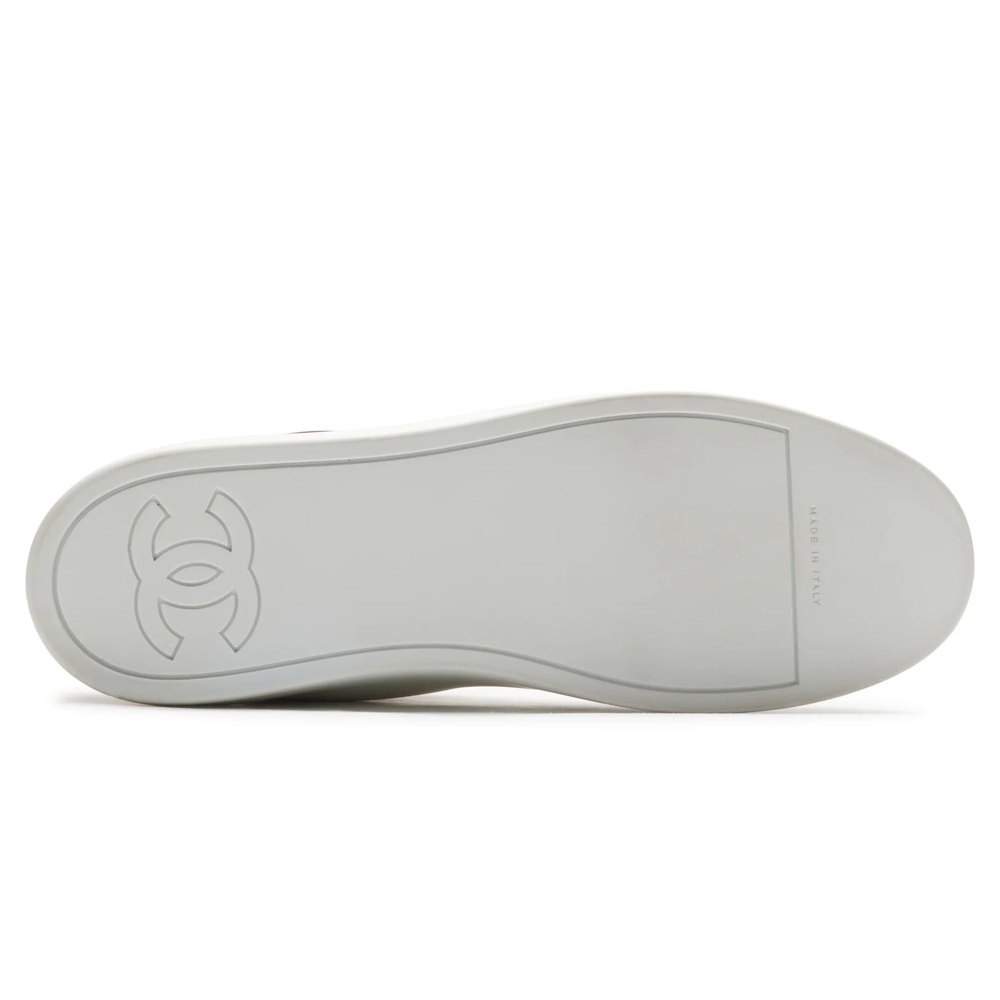 Baskets Chanel CC High Blanc Rouge Velvet — vue 5