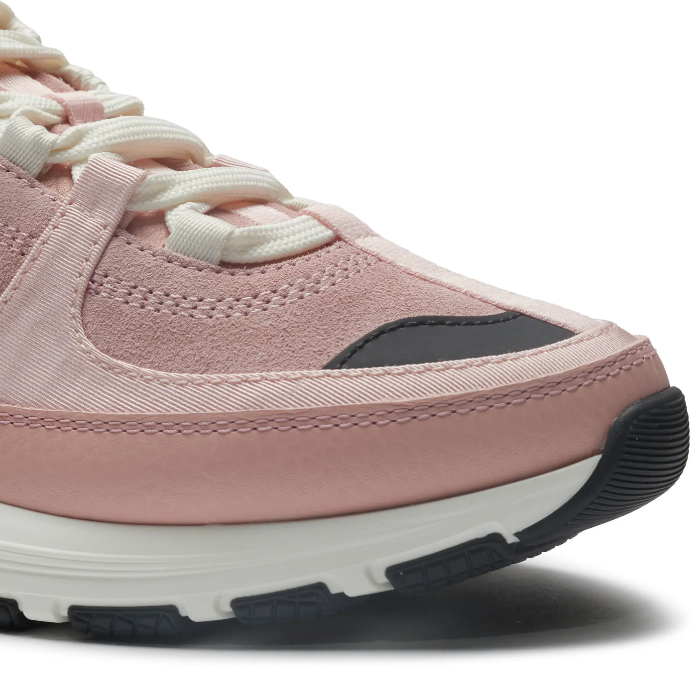 Baskets Chanel CC Logo Suede Calfskin Grosgrain Clair Rose Noir Trainers (F) — vue 5