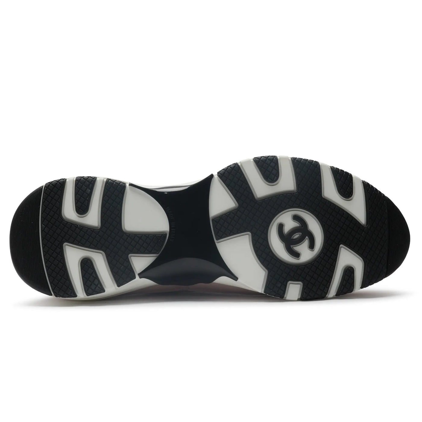 Baskets Chanel CC Logo Suede Calfskin Grosgrain Clair Rose Noir Trainers (F) — vue 6