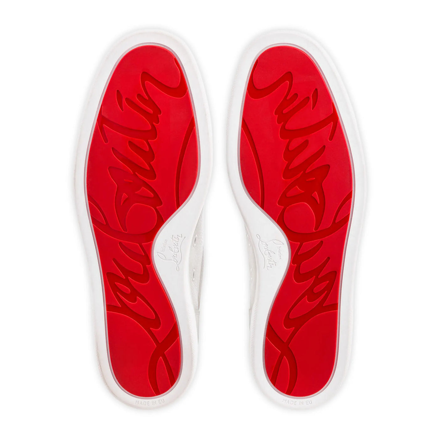 Baskets Christian Louboutin Rantulow Flat Blanc Grain — vue 5