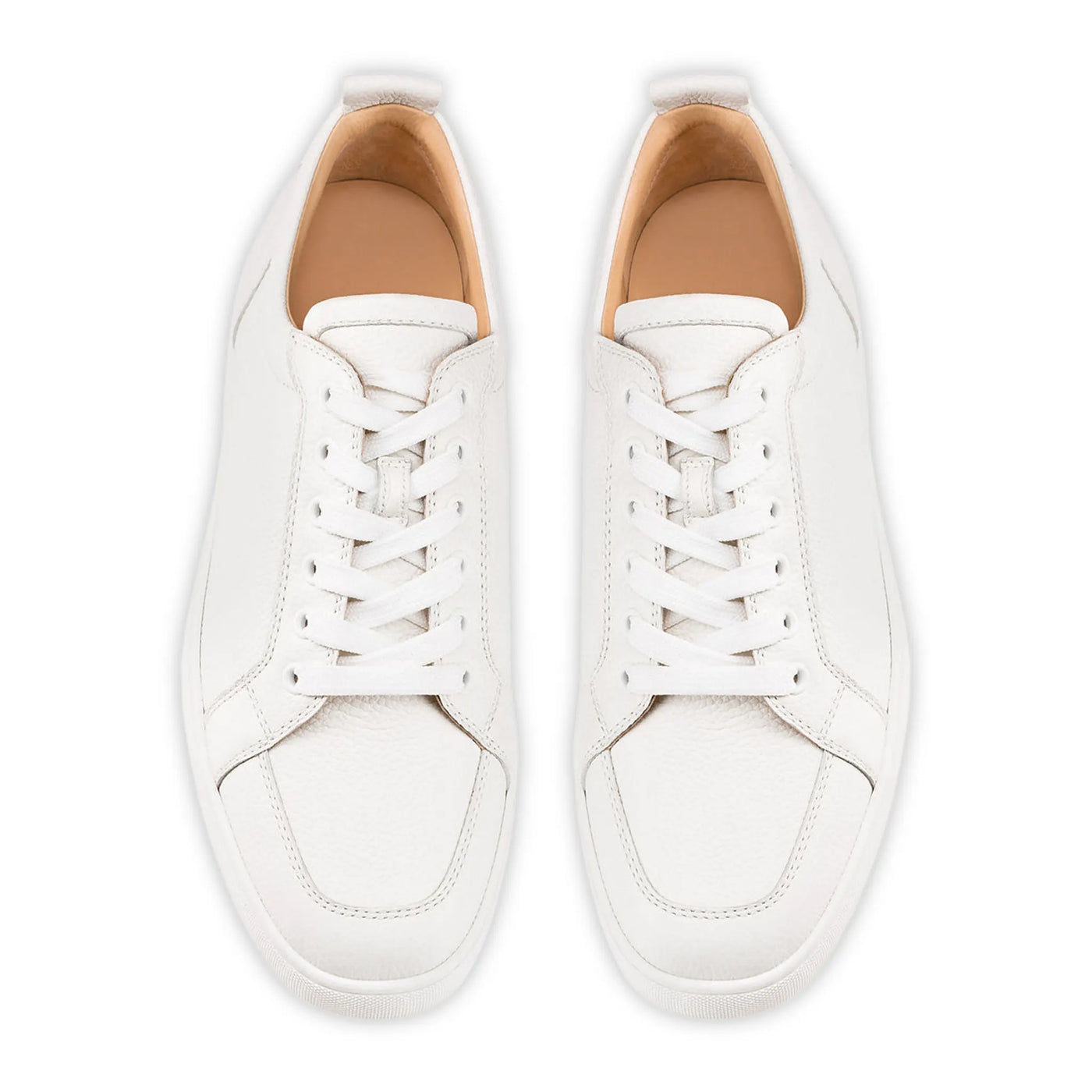 Baskets Christian Louboutin Rantulow Flat Blanc Grain — vue 3