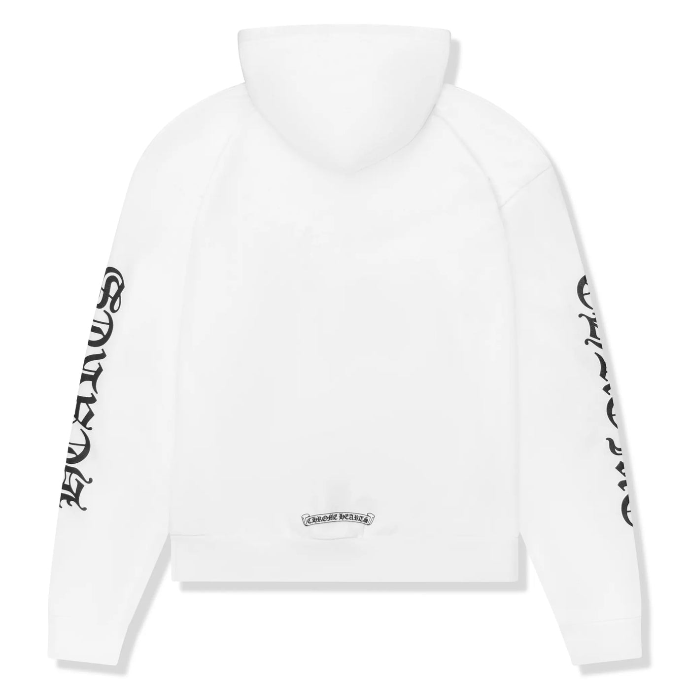 Hoodie Chrome Hearts 1988 Script Logo Blanc Zip-up — vue 2
