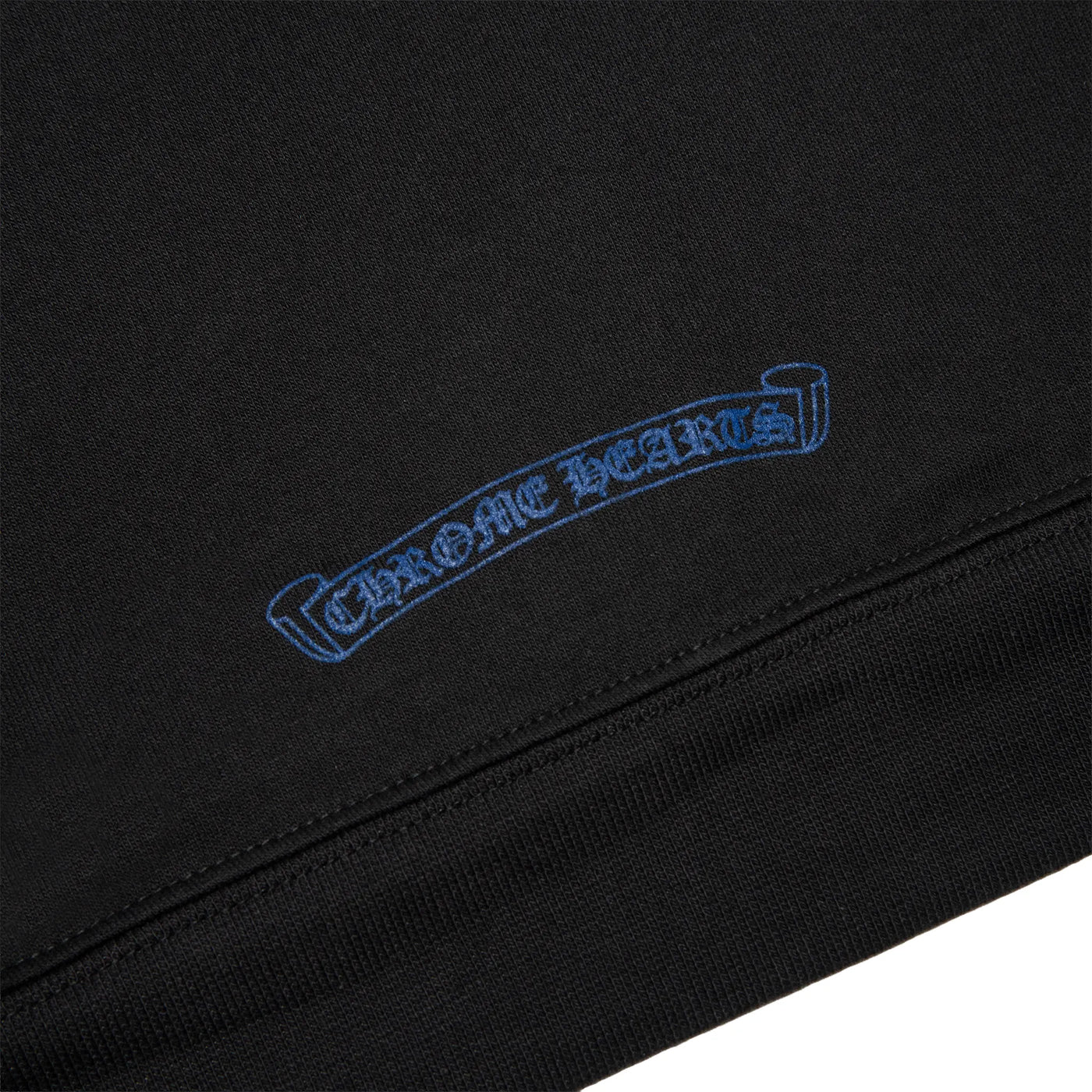 Hoodie Chrome Hearts 1988 Script Logo Zip-up Noir Bleu — vue 5