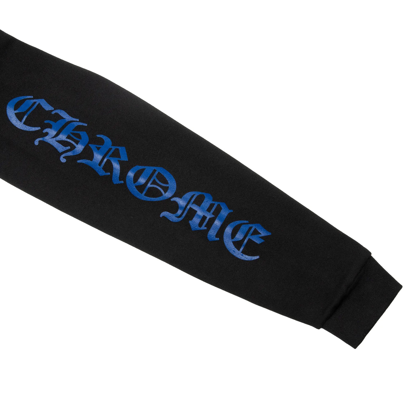 Hoodie Chrome Hearts 1988 Script Logo Zip-up Noir Bleu — vue 6