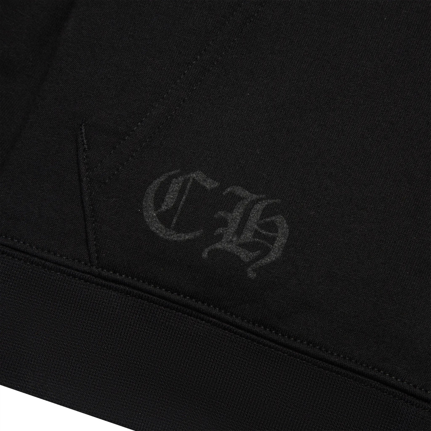 Hoodie Chrome Hearts 1988 Script Logo Zip-up Noir Bleu — vue 7