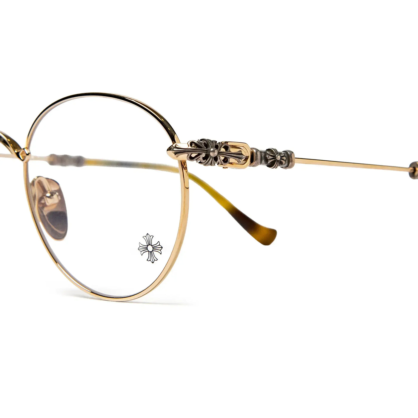 Lunettes de soleil Chrome Hearts Bubba - A Or — vue 7
