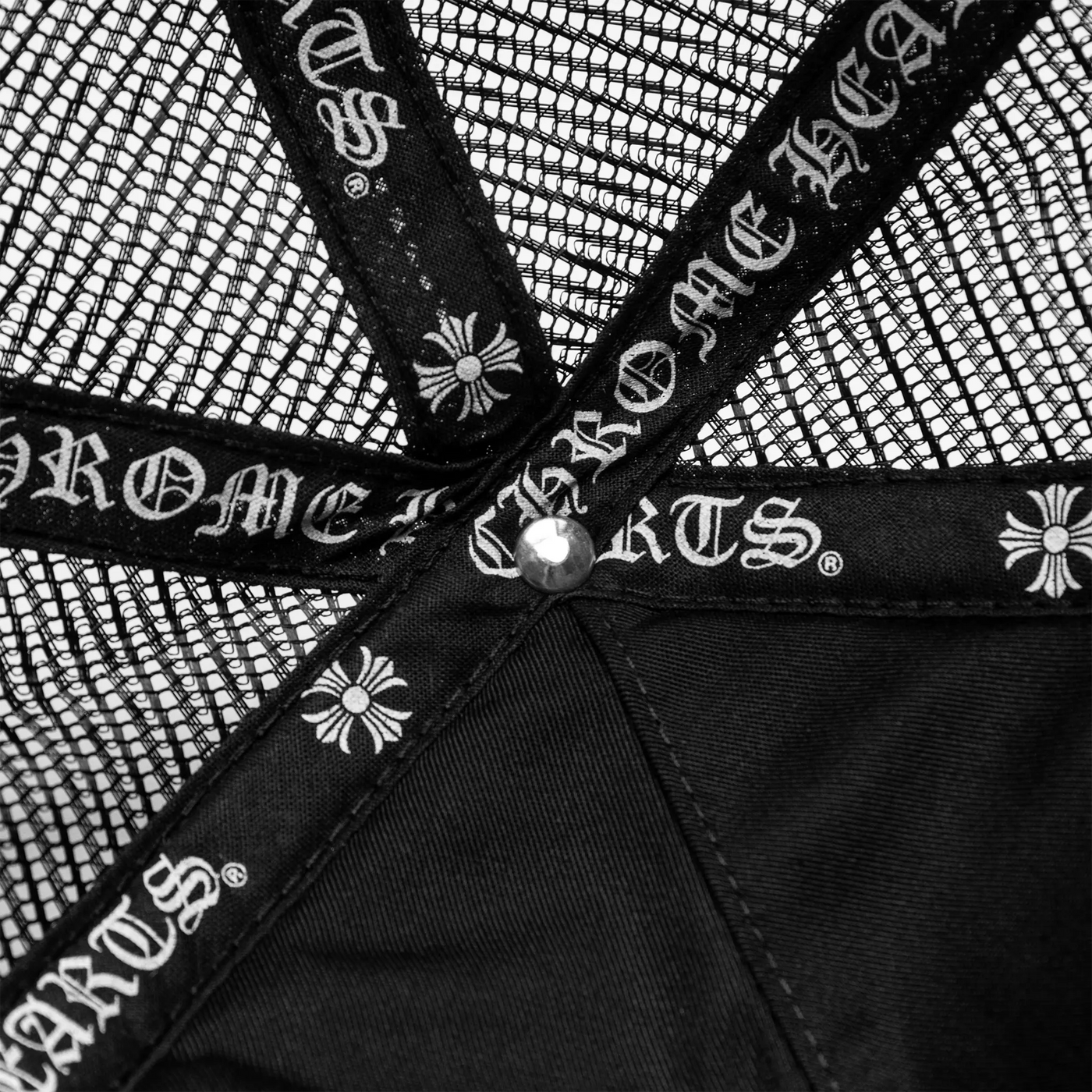 Casquette Chrome Hearts Cemetery Noir Blanc Trucker — vue 7