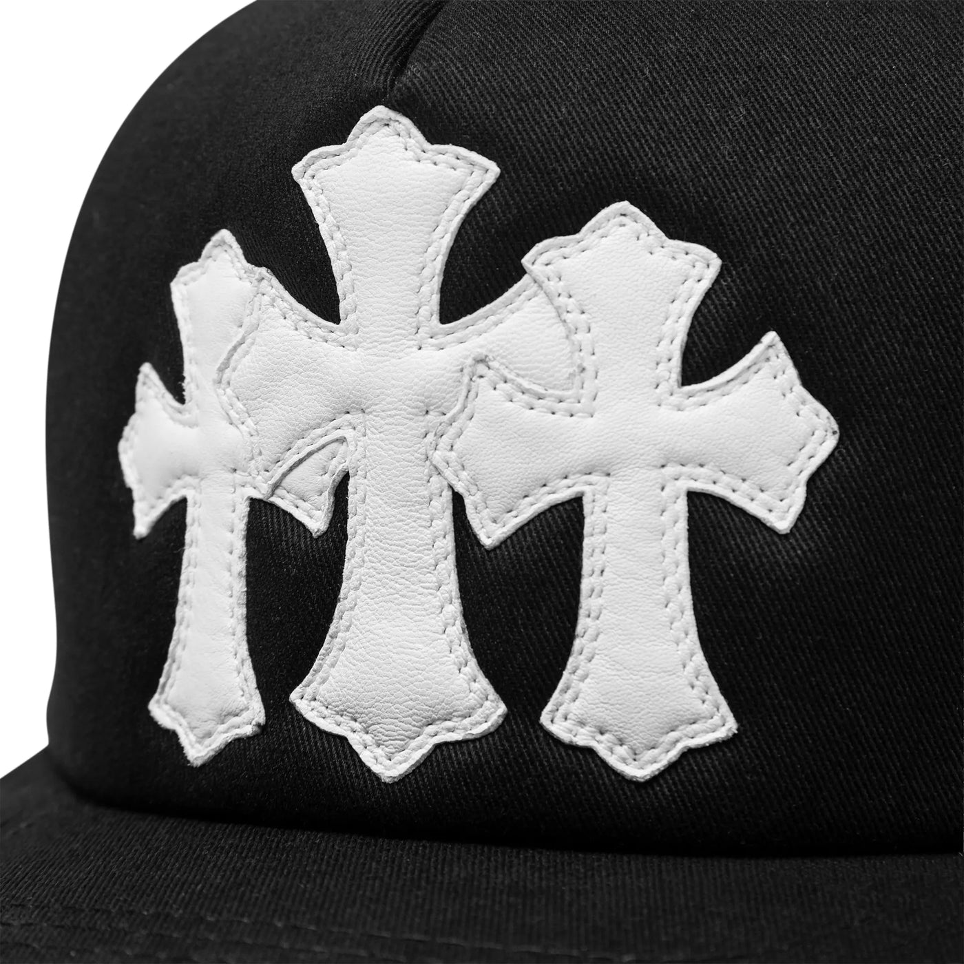 Casquette Chrome Hearts Cemetery Noir Blanc Trucker — vue 6