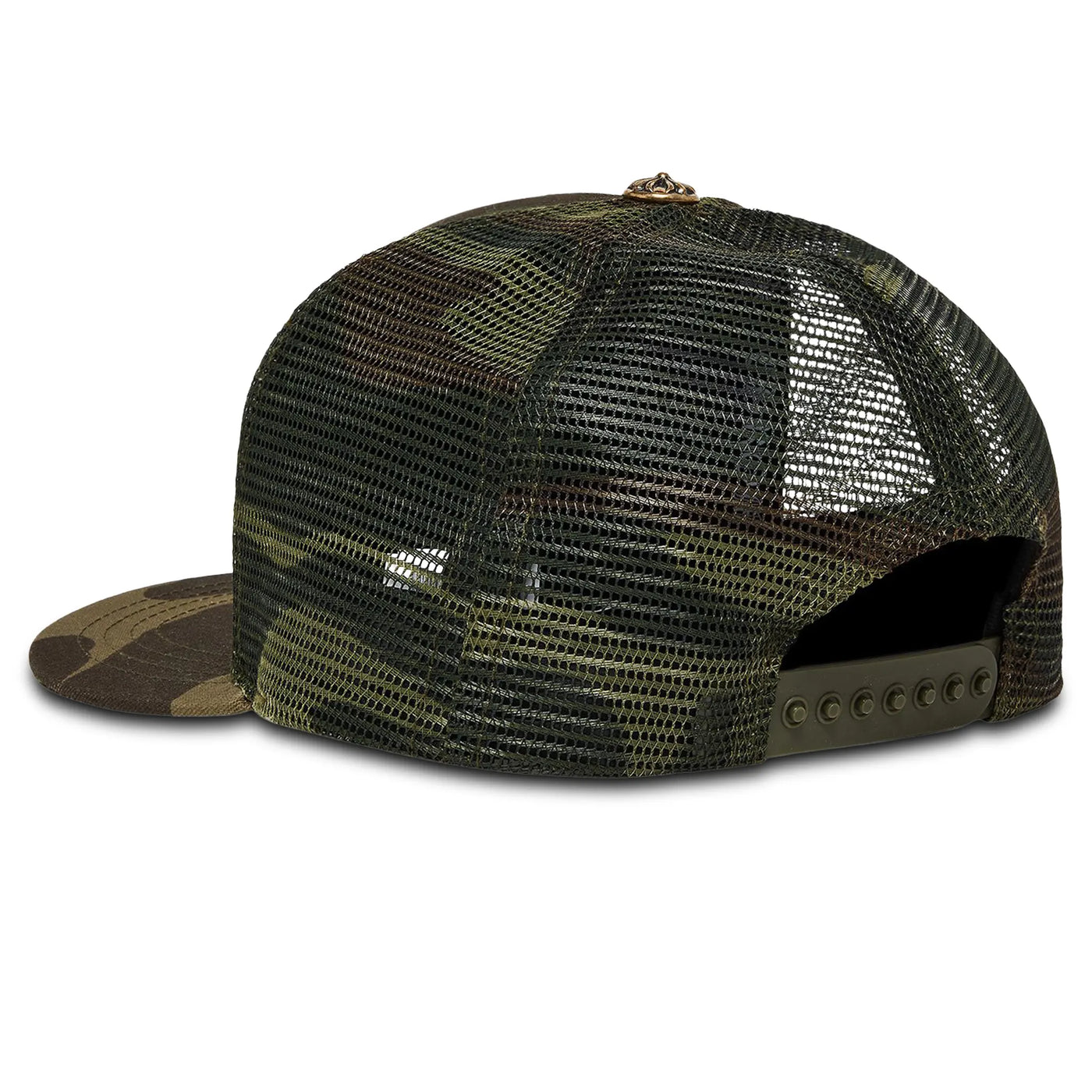Casquette Chrome Hearts CH Hollywood Camo Vert Trucker — vue 3