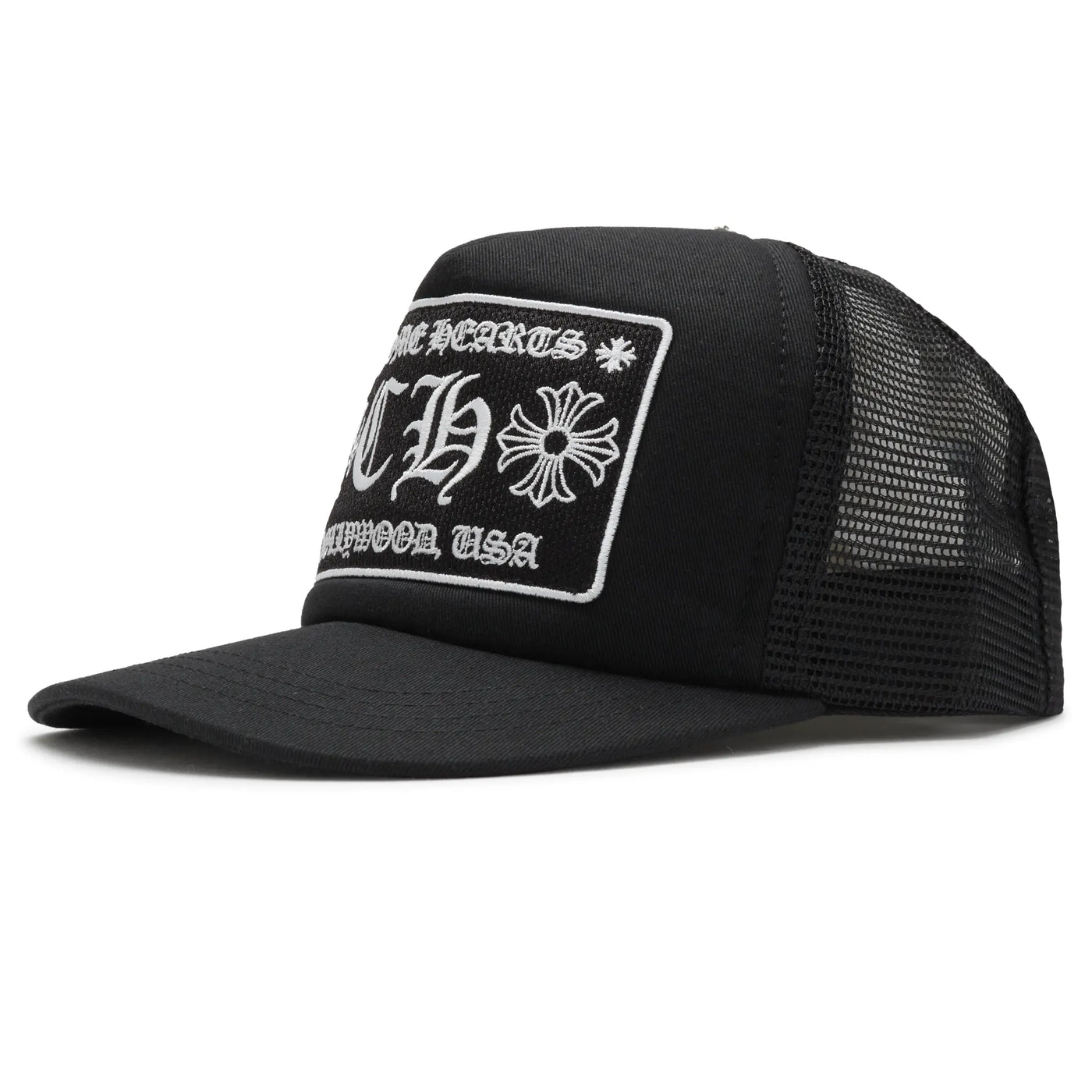 Casquette Chrome Hearts CH Hollywood Usa Noir Trucker — vue 5