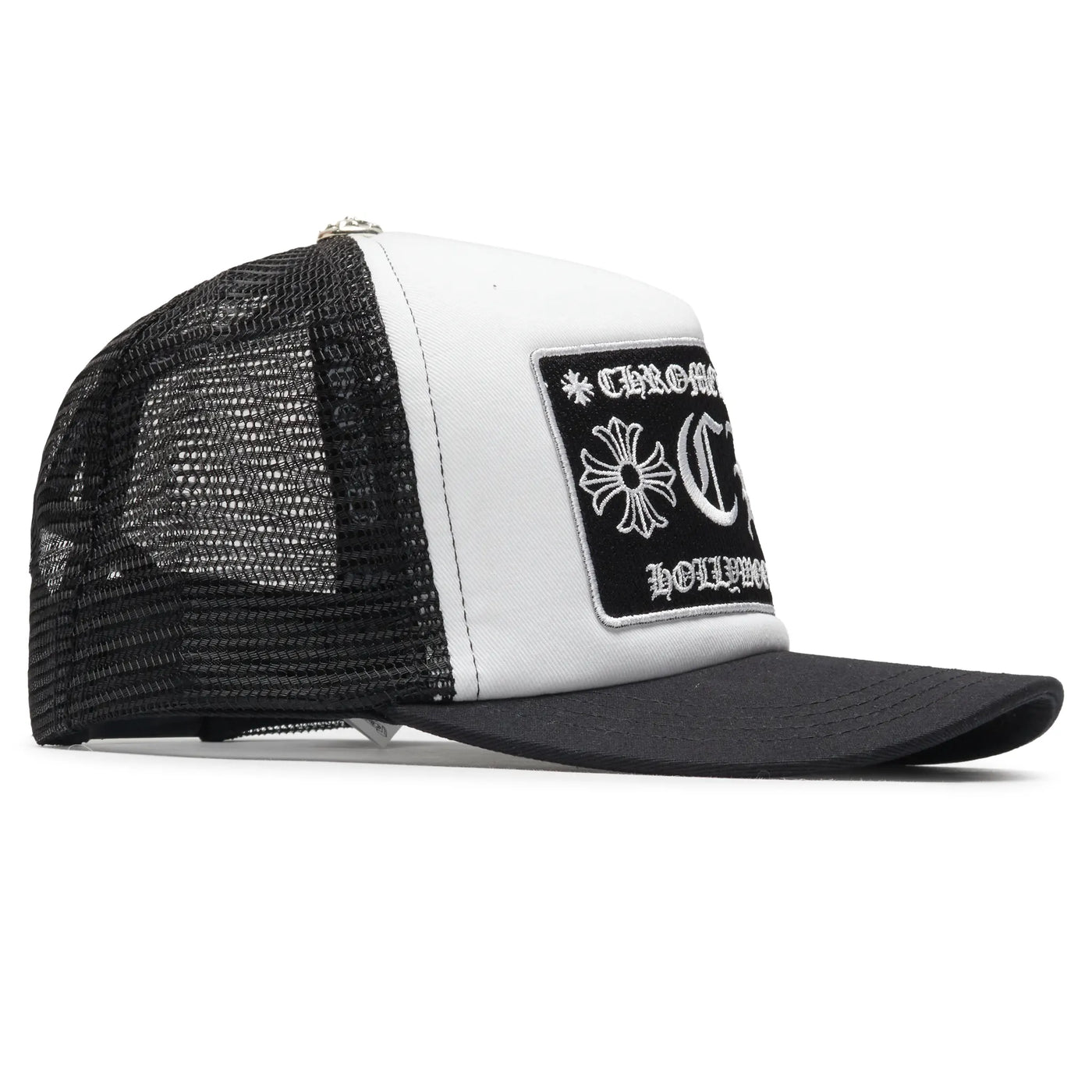 Casquette Chrome Hearts CH Hollywood Blanc Noir Trucker
