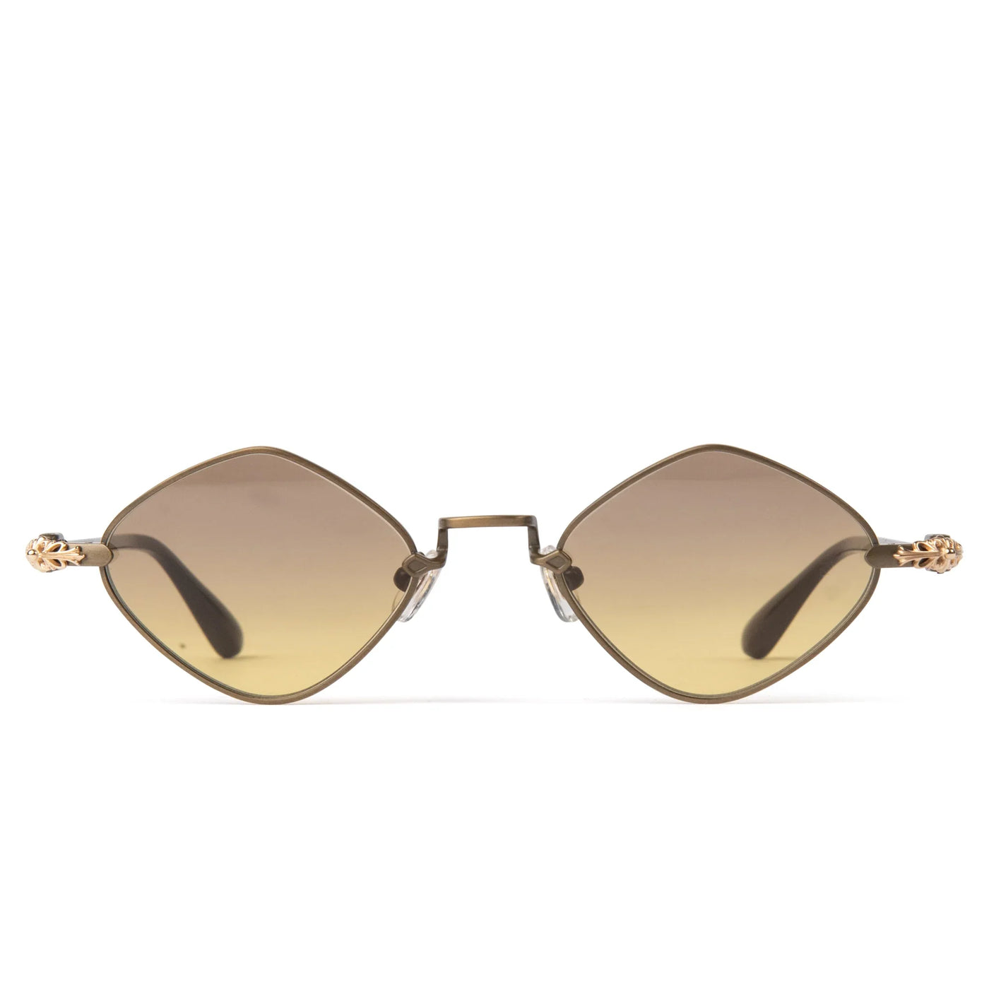 Lunettes de soleil Chrome Hearts Diamond Dog Clair Marron — vue 2
