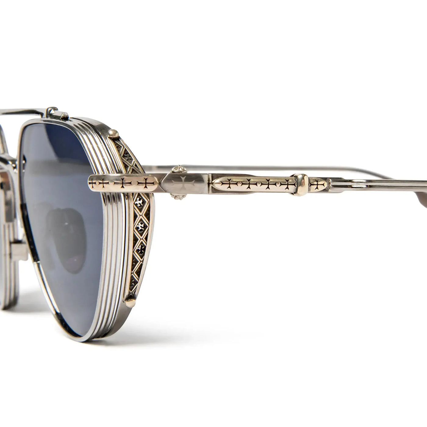 Lunettes de soleil Chrome Hearts Free Ride Brushed Alloy — vue 8