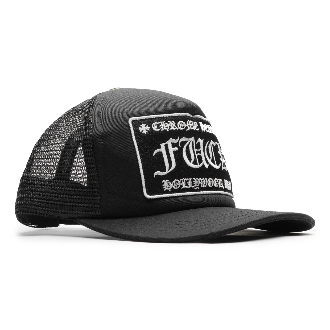 Casquette Chrome Hearts Fuck Hollywood Noir Trucker