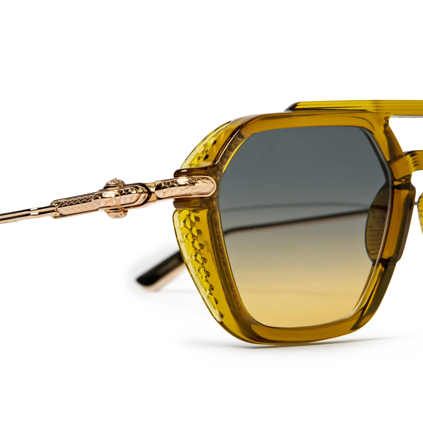 Lunettes de soleil Chrome Hearts Fuckery Malt Or — vue 7