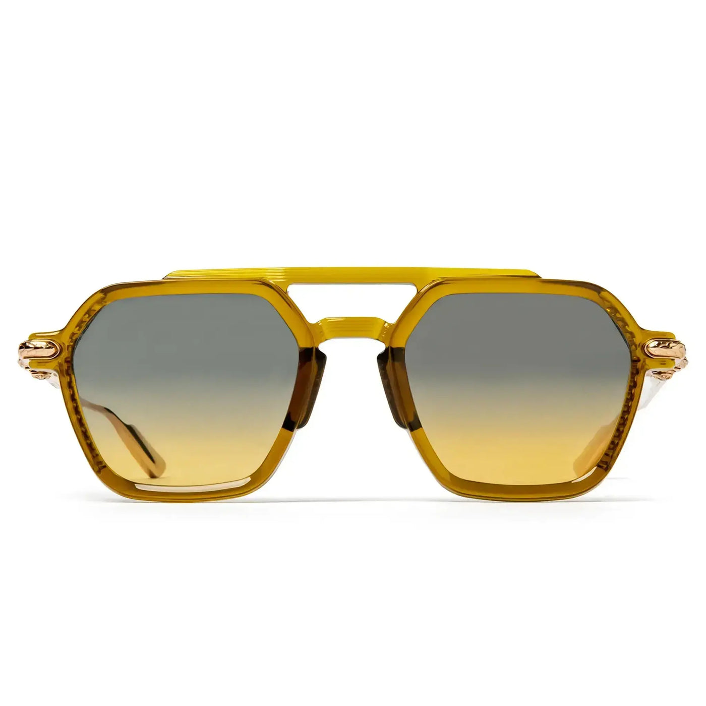 Lunettes de soleil Chrome Hearts Fuckery Malt Or — vue 2