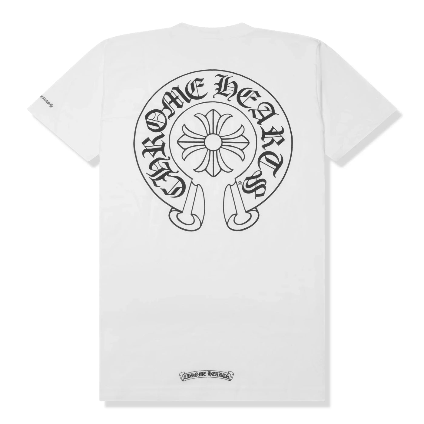 T-Shirt Chrome Hearts Horse Pocket Logo Blanc T Shirt — vue 2