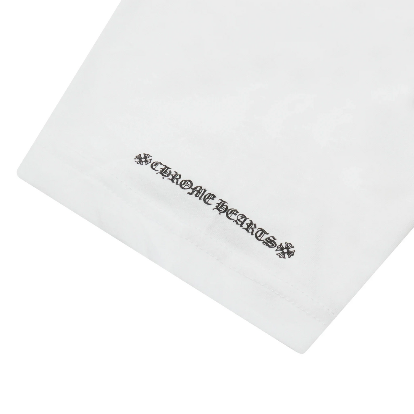 T-Shirt Chrome Hearts Horse Pocket Logo Blanc T Shirt — vue 5